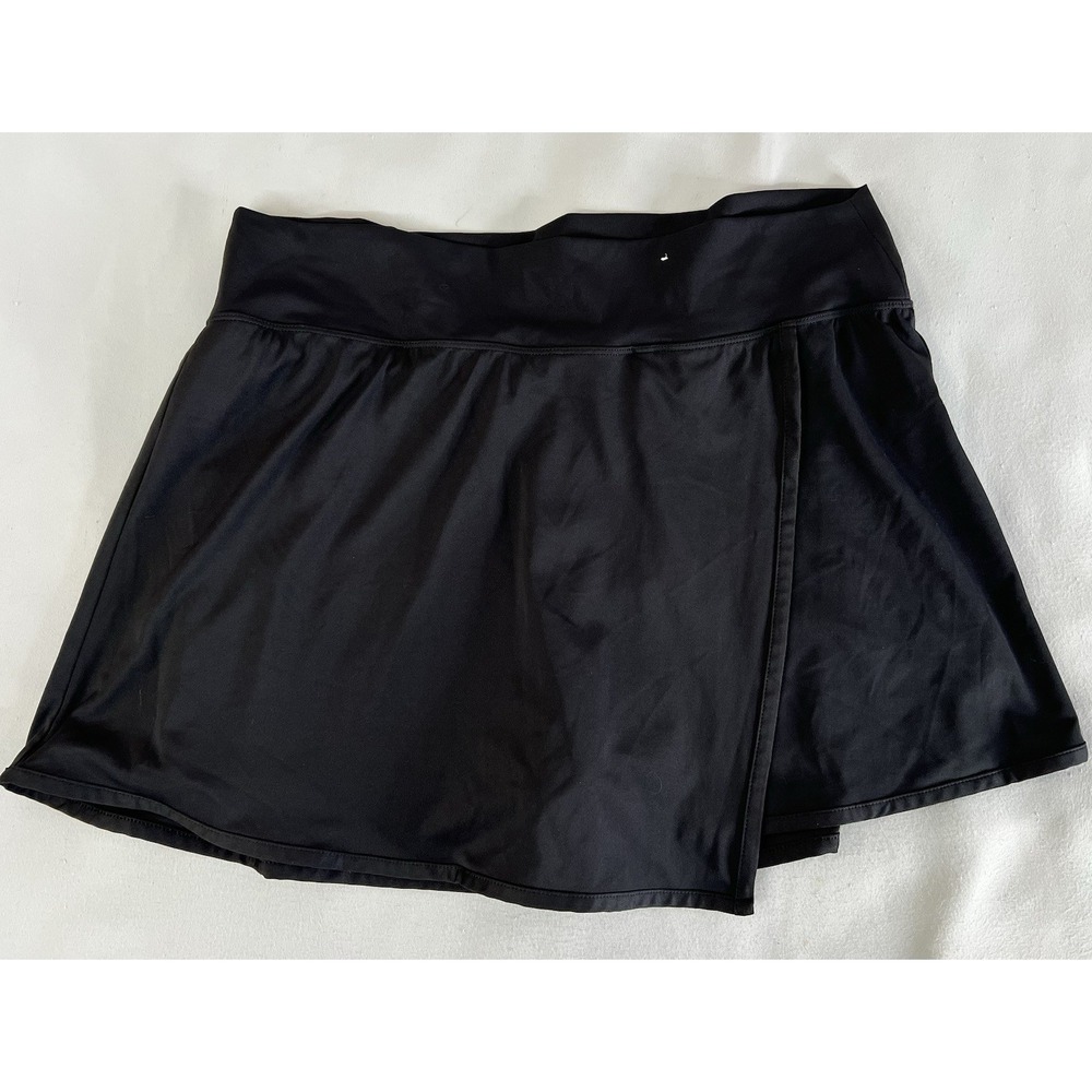 Old‎ Navy Active Power Super soft Skort Women's Sz XL  Black Tennis Golf